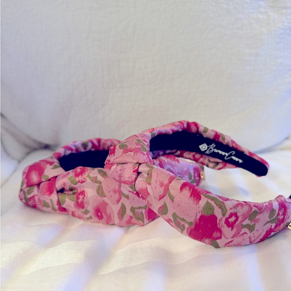 Brianna Cannon Mommy and Me Pink Floral Headband Set